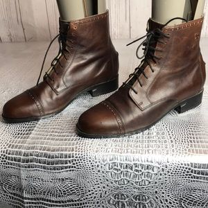 Vintage 90’s Ariat precision roper cap toe  oxford boots
